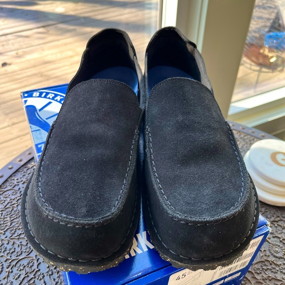 NEW BIRKENSTOCK UTTI SUEDE SLIP ON SHOES IN BLACK 45 12 main image 8